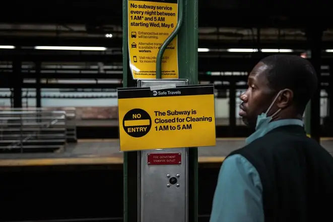 The first night of the MTA's overnight shutdown of subway service